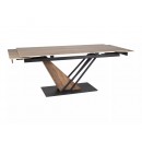 Стол обеденный SIGNAL GENESIS Legno эффект дерева/дуб/черный 160-220/90